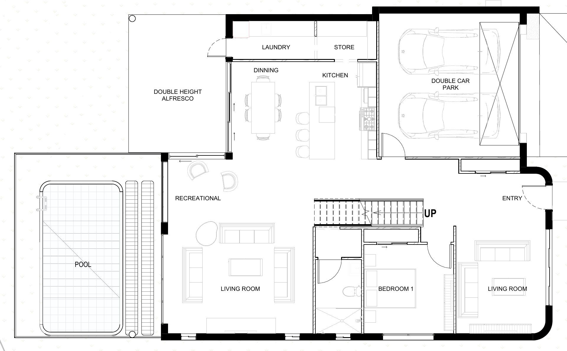 The Coastal ground floor plan
