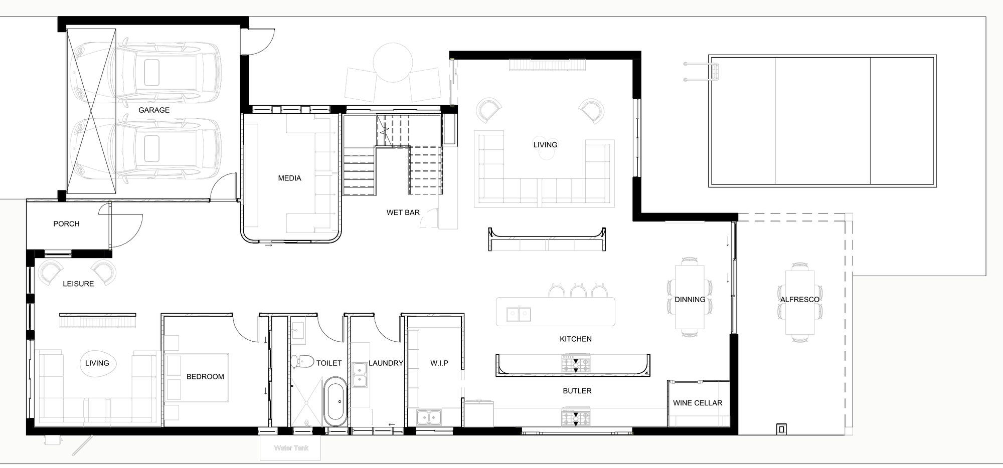 The Entertainer ground floor plan